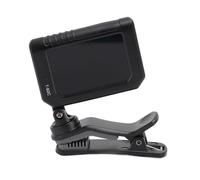 Clip On Tuner per Chitarra LCD Nero, Gamma da A0 a C8, Risposta Veloce da 430 a 450Hz - Design Universale a Clip, Sensore Vibrante, Ideale per Pratica e Performance