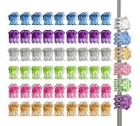 Clip Orchidee Come Sostegno Piante - 60 Pezzi Morsetti A Farfalla Multicolori A Sgancio Rapido | Clip Pinza Per Sostegno Piante Orchidea | Per Serra, Balcone, Patio, Cortile, Esterno E Vasi Da Fiori