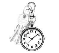 Clip orologio - Fibbia del tasto Tasto di clip rotondo su tasca da tasca | Mini Keychaiin Simple Nurse Orologi | Tornario Wattch ciondolo | Esame post -laurea Wattch | Elegante orologi BAG BASS