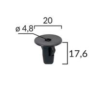 Clip Paraurti Foratura 10 Pezzi Toyota Yaris Auris RAV4 9018906013 6822.QP