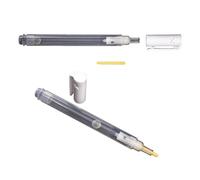 Clip penne vuote per disegnare e marcare creativamente | Corpi della penna scuri traslucidi e forme facili da impugnare, cappucci rimovibili con clip da tasca, realizzati