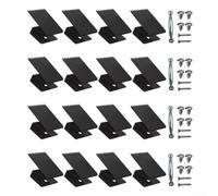 Clip per acciaio Carbonio Nero per Finestra per uragano Clip(Black) | Fissaggio per sicuro, compensato 12mm, anti-distacco, per vento per forte, tranquillità