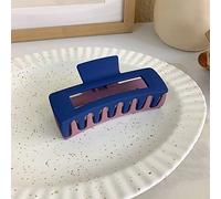 Clip per acconciatura quadrata a 2 colori opaca per donna Clip per squalo Clip per acconciatura in acrilico Accessori per acconciature per adolescenti per acconciature per ragazze,05