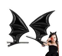 Clip per ala di pipistrello, 2 clip per capelli gotici, gotici, acconciatura a clip per donne e ragazze, costume da festa di cosplay di Halloween, versatile e ampiamente usato per L