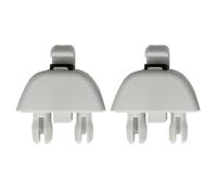 Clip per Aletta Parasole per VW Polo UP! Passat 2012-2015, 2 Pezzi, Gancio per Aletta Parasole, Supporto per Clip Interna, Staffa 6R0857561Y20, Grigio