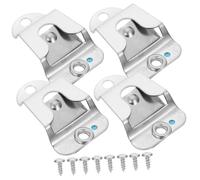 Clip per Appendere Microfono Cb con Viti, Acciaio Inox, 4 Pezzi | Ricambio Compatibile, Allineamento Preciso dei Fori, per Radio Cb e Microfono a Mano in Cabina