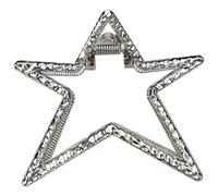 Clip per artigli di capelli in metallo Y2K, clip ad artiglio a stella, in metallo a stella sliv y2k per capelli pesanti spessi Accessori di moda con barrette forti per donne, argento