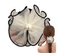 Clip per artigli di fiori, artiglio per capelli di fiori,Fermaglio per capelli con in rete acrilica | Mollette per capelli da donna antiscivolo, fermacapelli per coda di cavallo da fata per decorazion
