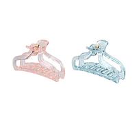 Clip per artigli per capelli in resina plastica antiscivolo Mascella forcina elegante superficie lucida morsetto per capelli per le donne toelettatura mattutina trucco bagno 2