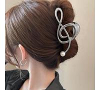 Clip Per Artiglio Di Note Musicali - Forcine In Metallo Antiscivolo | Forcine Per Capelli Eleganti, Forcine Per Capelli Manici Forti, Forcine Per Capelli In Metallo Senza Slip Score Musica