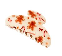 Clip per artiglio natalizio con denti interni, accessorio per capelli natalizio per aggiornamenti rapidi, look festivi e tenuta quotidiana Accessorio per capelli stagionale Clip per artiglio festivo