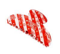 Clip per artiglio natalizio con denti interni, accessorio per capelli natalizio per aggiornamenti rapidi, look festivi e tenuta quotidiana Accessorio per capelli stagionale Clip per artiglio festivo