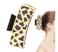 Clip per artiglio per capelli in pelle PU, clip per la cattura dei capelli, elegante clip per la cattura dei capelli per le ragazze, spilla per capelli a coda di cavallo antiscivolo chic per feste,