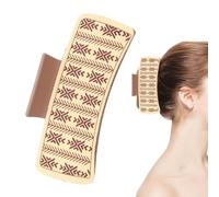 Clip per artiglio per capelli in pelle PU, clip per la cattura dei capelli, elegante clip per la cattura dei capelli per le ragazze, spilla per capelli a coda di cavallo antiscivolo chic per feste,