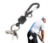 Clip per asciugamano da golf Metallico robusto portatile con magnete forte | Clip gancio supporto copricanna da golf Per campo esterno terreno torneo campo pratica campeggio viaggio Nero