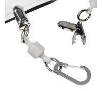 Clip per asciugamano da golf Metallico robusto portatile con magnete forte | Clip gancio supporto copricanna da golf Per campo esterno terreno torneo campo pratica campeggio viaggio Bianco