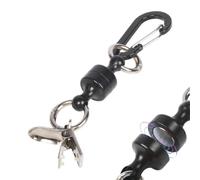 Clip per asciugamano da golf Metallico robusto portatile con magnete forte | Clip gancio supporto copricanna da golf Per campo esterno terreno torneo campo pratica campeggio viaggio Nero