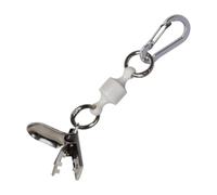 Clip per asciugamano da golf Metallico robusto portatile con magnete forte | Clip gancio supporto copricanna da golf Per campo esterno terreno torneo campo pratica campeggio viaggio Bianco