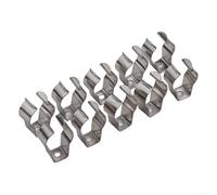 Clip per attrezzi a molla in acciaio inox 304, montaggio a parete, adatta per attrezzi da giardino, scope, rastrelli, garage, officine, armadi, clip di stoccaggio di varie dimensioni (18 mm)
