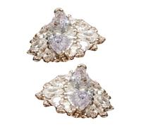 Clip per auricolari con strass - arcuato, decorazione per cuffie, vestibilità comoda, accessorio aperto, design chic e scintillante per le donne | Eleganti tappi per le orecchie per moglie, figlia