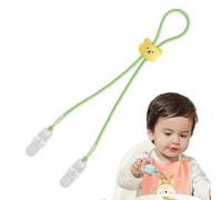 Clip per bavaglino per bambini, regolabile, in silicone, flessibile per il