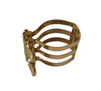 Clip per bocchino per sassofono contralto, doppia vite, in ottone, per legatura sassofono salita