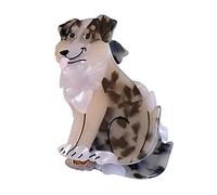 Clip per cani, fermagli per capelli in cellulosa, piccole clip per donne (Australian Shepherd)