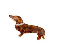 Clip per cani, fermagli per capelli in cellulosa, piccole clip per donne (bassotto)