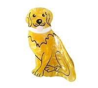 Clip per cani, fermagli per capelli in cellulosa, piccole clip per donne (Golden Retriever)