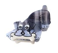 Clip per cani, fermagli per capelli in cellulosa, piccole clip per donne (Schnauzer)