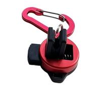 Clip per canna da pesca | Assistente portatile con moschettone | Supporto per canna da pesca in lega di alluminio - per uomini pescatori all'aperto lago fiume kayak ringhiera ruscello mare riva