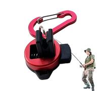 Clip per canna da pesca, clip assistente con moschettone, supporto per canna da pesca in lega di alluminio, per uomini, pescatori all'aperto, lago, fiume, kayak, ringhiera, ruscello, riva del mare