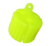 Clip per canna da pesca in gomma morbida progettata per prevenire le collisioni su piccole canne con esche entro 60 g (giallo)