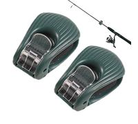 Clip per canna da pesca | Regolabile su 2 livelli antiscivolo Set di 2 pezzi | Clip per canna da bar | Progettato per pescatore Kayak Barca Canoa Lago Fiume Stagno Pontone Pesca Surfcasting Zattera