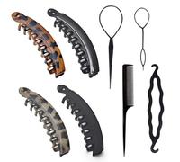 Clip Per Capelli A 8 Pezzi E Capelli A 4 Pezzi, Plip Per Capelli Che Fissa I Capelli, Strumenti Per Lo Styling Di Capelli, Accessori Semplici Per Capelli, Clip Per Capelli Non Slip