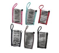 Clip per capelli a banana, struttura dei denti saldamente fissata pettine vintage estensibile e regolabile multicolore facile da usare senza pieghe per capelli spessi