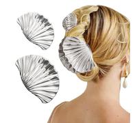 Clip per capelli a conchiglia, 2 pezzi, in metallo, accessori per capelli per donne e ragazze, alla moda adatto per la maggior parte delle acconciature, come capelli spessi e lunghi, capelli lisci e