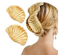 Clip per capelli a conchiglia, 2 pezzi, in metallo, accessori per capelli per donne e ragazze, alla moda adatto per la maggior parte delle acconciature, come capelli spessi e lunghi, capelli lisci e