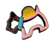 Clip per capelli a forma di cane moderno Cartoon Hollow Design colorato accessori per capelli animali per donne ragazze regali