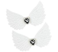 Clip per capelli a forma di cuore con strass e scritta "Age" e scritta in inglese "Age Trend"