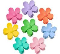 Clip per capelli a forma di fiore, 8 pezzi, grandi clip per capelli, grandi clip per capelli, per donne e ragazze, grandi e sottili, 8 colori