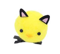 Clip per capelli a forma di pollo in 3D, motivo cartone animato, giallo, a forma di becco d'anatra, per feste di compleanno, festival musicali, accessori per lo styling dei capelli