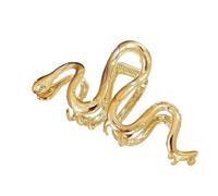 Clip per capelli a forma di serpente punk serie scura, in metallo nero, per donne, stili unici e decorazioni per capelli a forte tenuta