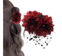 Clip per Capelli a Graffa per Donne Barrette Floreali con Tasselli e