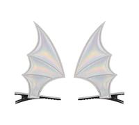 Clip per capelli ad ala di pipistrello - Accessori cosplay da 2 pezzi per ragazze e donne | Barrette di capelli gotici per costume di Halloween, vestiti per feste, cosplay per bambini, forcine di pipi