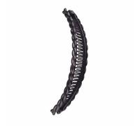 Clip per capelli banani retrò - Artiglio di capelli a scatto acrilico | Accessorio per lo styling di capelli lunghi per le donne | Clip bianchi e di banana da 15 cm Black Coffee | Stretta chiusur