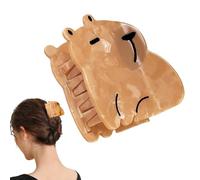 Clip per capelli Capybara - artiglio per capelli animali per donne e ragazze | per capelli alla moda Capybara per capelli sottili | Barrette alla moda e clip per artigli per maestri