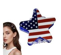 Clip Per Capelli Con Bandiera Americana Fermaglio Bianco Blu Per Capelli