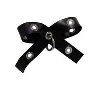 Clip per capelli con fiocco scuro anni 2000 Trend laterale Clip Bow occhiello Bowknot Balletcore Cool Grommet Photo Props