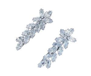 Clip per capelli con orecchie di grano di cristallo versatile, accessorio per capelli semplici per uso quotidiano, dolce Zircone Duckbill Cip, adatto per il pendolarismo e la raccolta delle donne